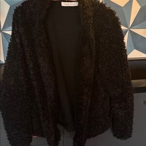 bishop + young Textured Black Jacket